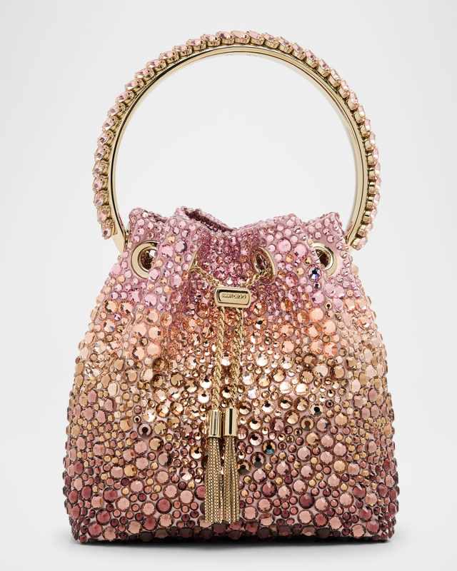 Bon Bon Ombre Crystal Bucket Bag